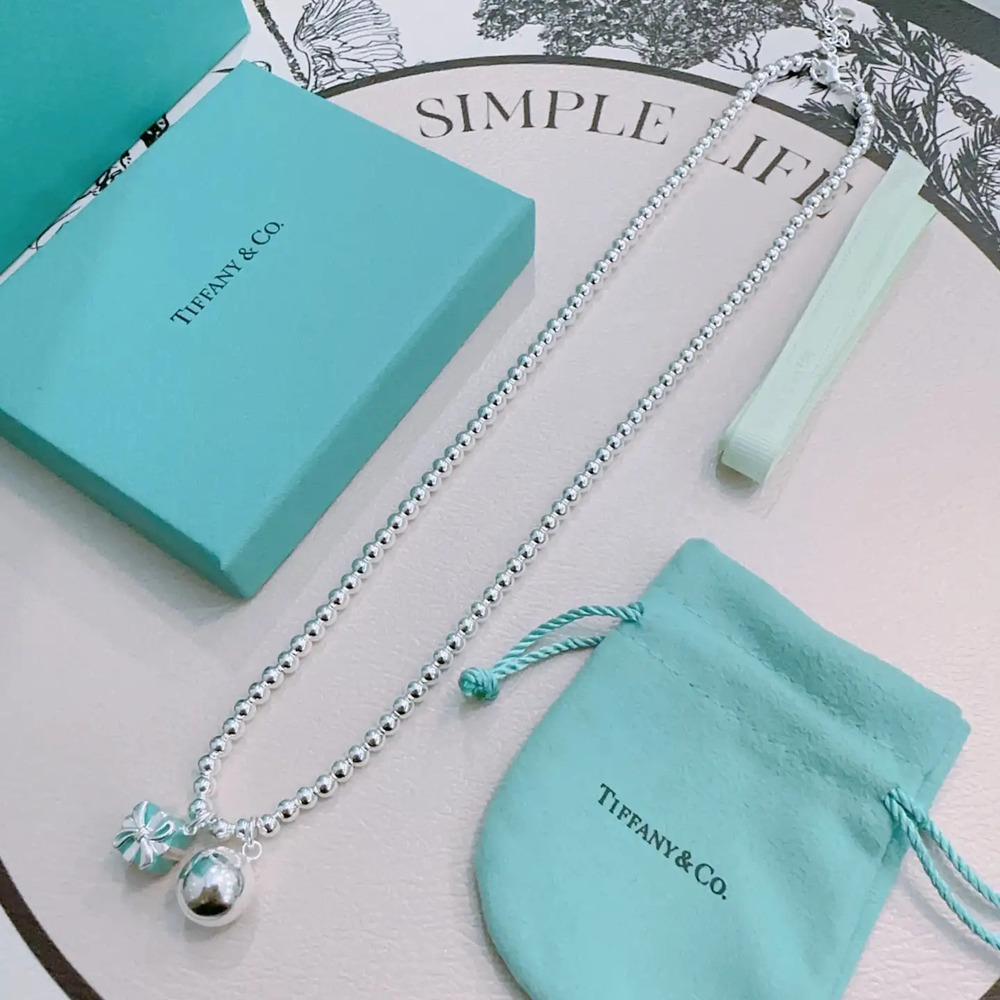 Tiffany & Co. Silver Beaded Necklace